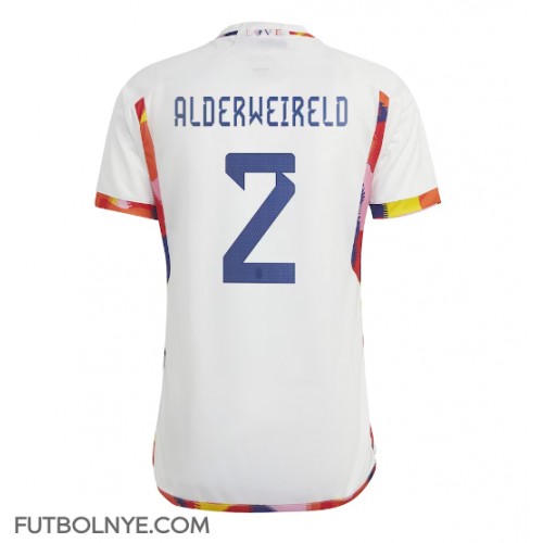 Camiseta Bélgica Toby Alderweireld #2 Visitante Equipación Mundial 2022 manga corta